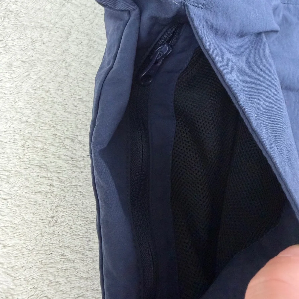 Nike SB Mens 28 Obsidian Blue Everett Nylon Belted Skateboard Shorts Lightweight